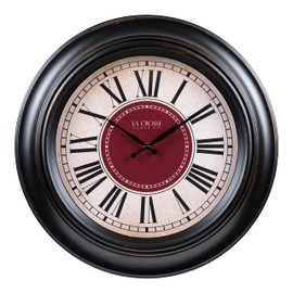 La Crosse Technology 18-Inch Oil-Rubbed Bronze Barton Quartz Analog Wall Clock - 404-3045B