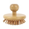 Hand-held Bamboo Massage Comb Round Wooden Scalp Massager Wooden Hair