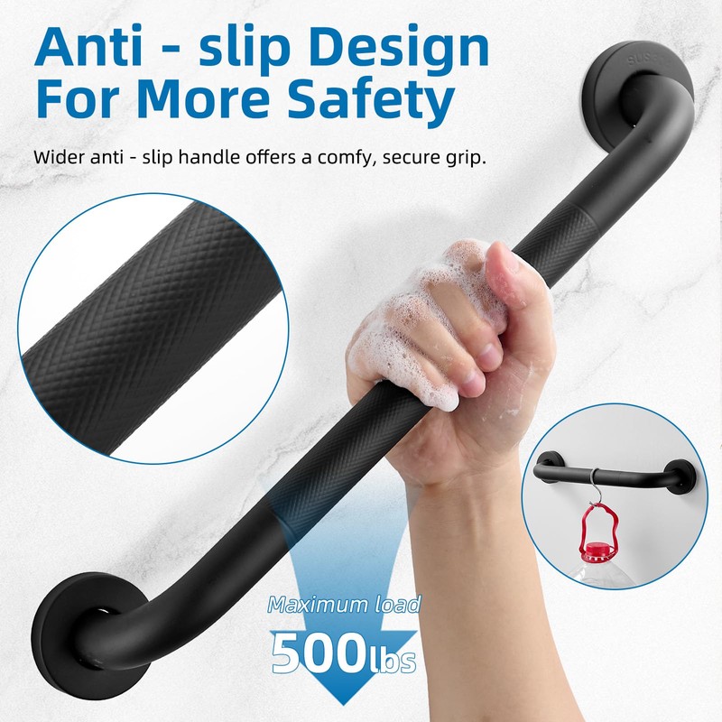 Grab Bars for Shower, Zynuhmo 2 Pack 16 Inch Anti