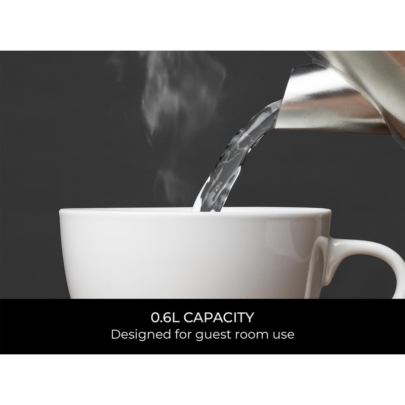 Corby Canterbury 0.6L Double Walled Kettle - UK Plug (Brushed