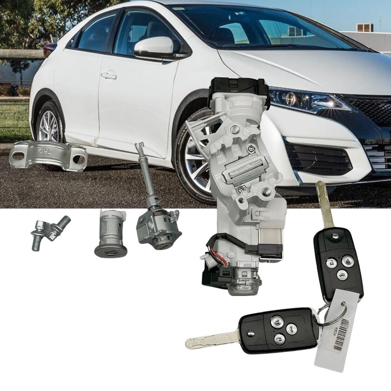 Ignition Switch Door Lock Cylinder Keys Full Set Fit for
