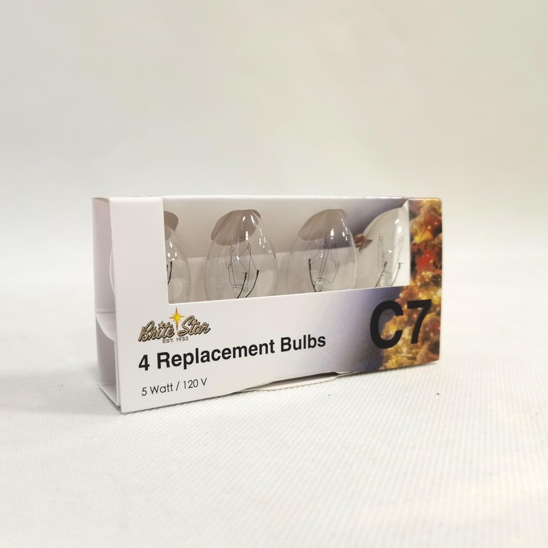 Brite Star Replacement Bulbs Clear C7 (4 Pack)
