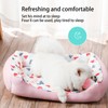 Washable Cat Dog Bed Soft Square Pet Nest Dog House