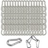 80PCS Spring Snap Hooks M6 Carabiner Heavy Duty Carabiner Clips,