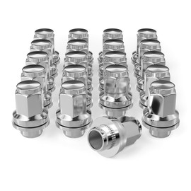 14x1.5 Wheel Lug Nuts, 20PCS M14x1.5 OEM Factory Mag Washer Style Black Lug Nut 7/8'' (22mm) Hex 1.77 inch(45mm) Height for Sequoia Landcruiser Tundra Lexus LX470 LX480