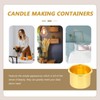 30Pcs Gold Aluminum Candle Holders Bulk Metal Cup Insert for