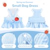 XGDMEIL Cute Strawberry Small Dog Dress with D-Ring Princess Lace