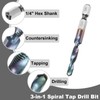 sourcing map Combination Drill and Tap Bit, Metric M6 x