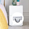 Crapyt 4 Pcs 1-1/4 Inch Low Profile Casters Wheels Cabinet