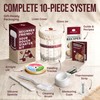Superbaking Sourdough Starter Jar, Beginner Sourdough Starter Kit, 34oz Wide
