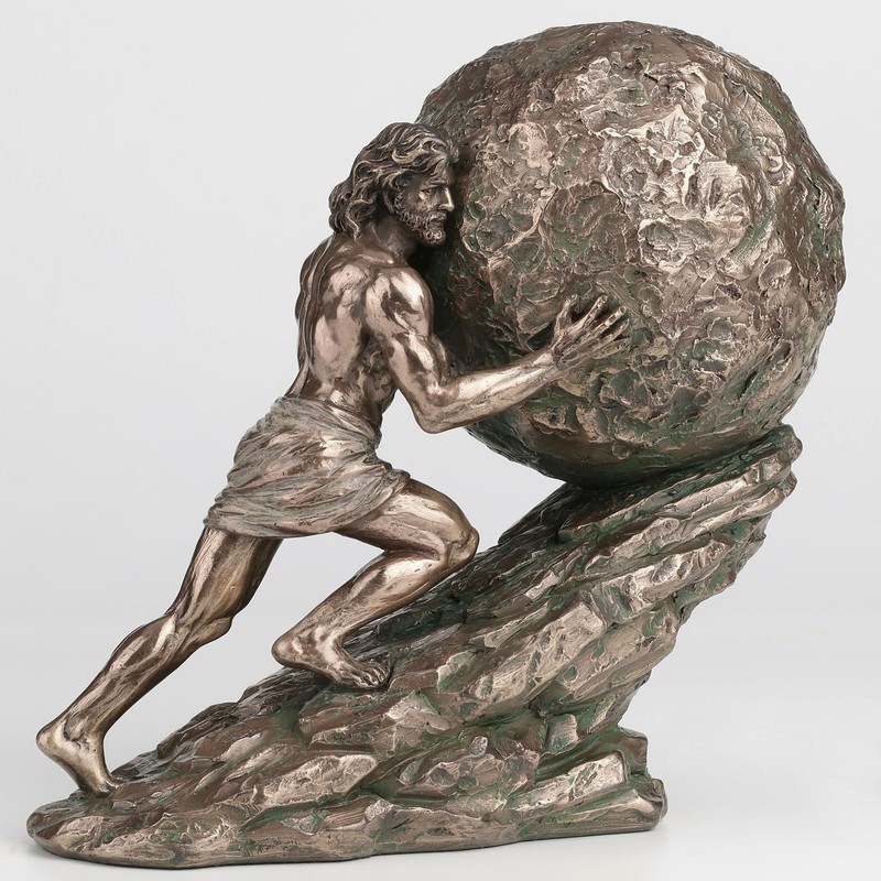 Veronese Design 6 3/4 Inch Sisyphus and His Eternal Punishment