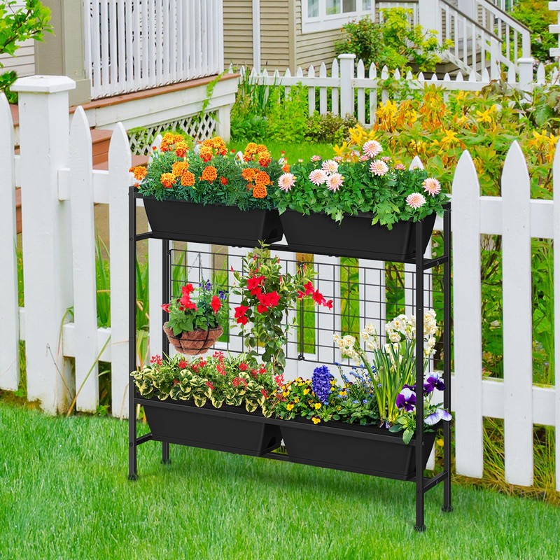 OYEAL Raised Garden Bed 32" Tall Elevated Planter Boxes with