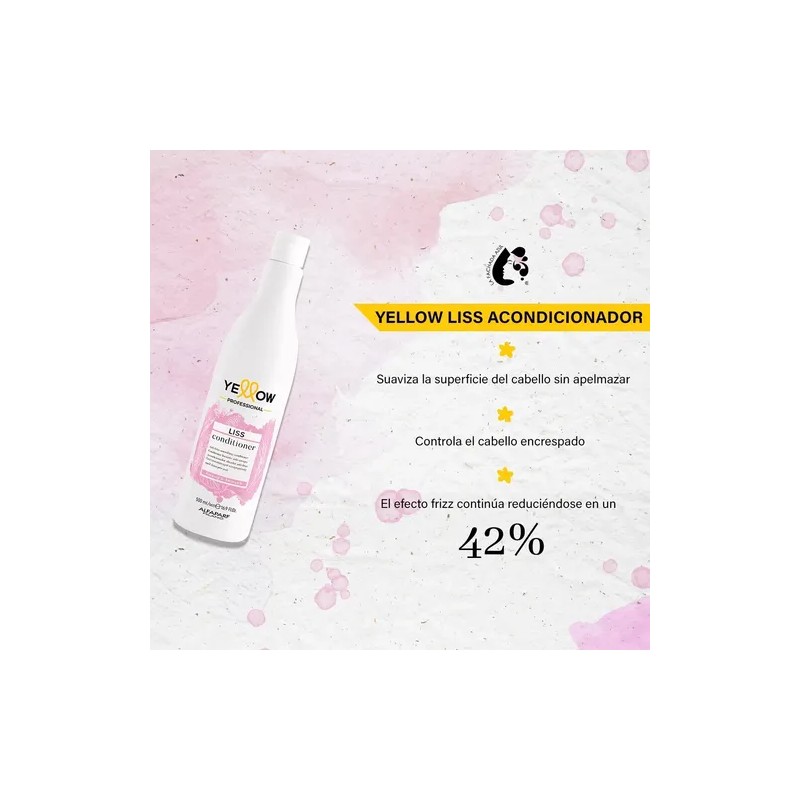 Kit Shampoo Acondicionador Yellow Liss 500 Ml