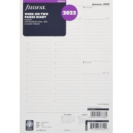 Filofax Deskfax Week on Two Pages appointments English Diary - 2022 2268612