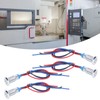 4 Sets PreWired Round LEDs Waterproof 2Color Signal Light Common