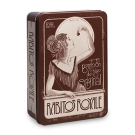 Rabitos Royale - 14 Piece Dark Chocolate Covered Fig Bonbons - 30th Anniversary Vintage Tin Box (248g / 8.75oz)