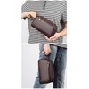 Cenvins Men's Clutch Bag, PU Leather, Box-shaped Handbag, Handbag, Cosmetic