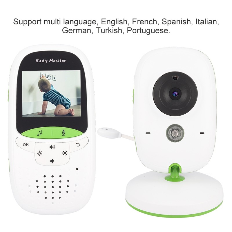 Wireless 2 inch LCD Screen Baby Monitor Camera Audio Video