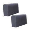 Levemolo 2pcs Dark Grey Elastic Sofa Armrest Protective Towels for