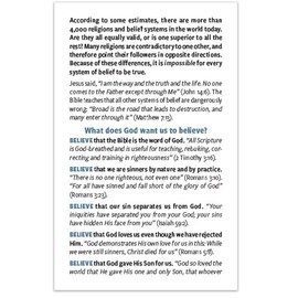 What Do You Believe? (Gospel Tract - Packet of 100 - NIV)