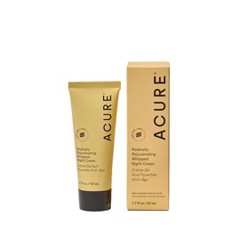Acure | Crema nocturna rejuvenecedora para atenuar arrugas | Con multi péptidos, vitamina C y glicoproteinas, 50 ml