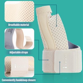 Férula reversible para pulgar y muñeca para pulgar de BlackBerry, dedo en gatillo, soporte ajustable para el pulgar para artritis, tendinitis, esguinces y alivio del dolor, estabilizador de m
