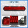 VekAuto Universal Reflector Motorcycle Safety Spoke Reflective w/Screw Red Auto