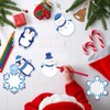 Whaline 24Pcs Christmas Sticky Note 12 Designs Winter Cartoon Self-Stick