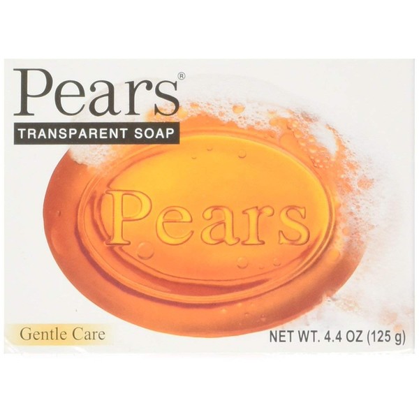 Pears Natural Glycerine Transparent Soap, 4.4-Ounce bar (Pack of 12)