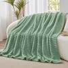 BEDELITE Fluffy Fleece Throw Blanket - Sage Green Sofa Throw