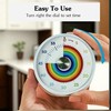Keduzer Visual Timer, Kitchen Timer Rainbow Disk 60 Minute Countdown