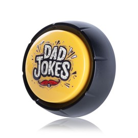 Loudmore Gifts for Dad and Fathers-Talking Button with Funny Jokes Gifts from Daughter and Son White Elephant Gifts Gag Novelty Buttons Men Birthday Gift