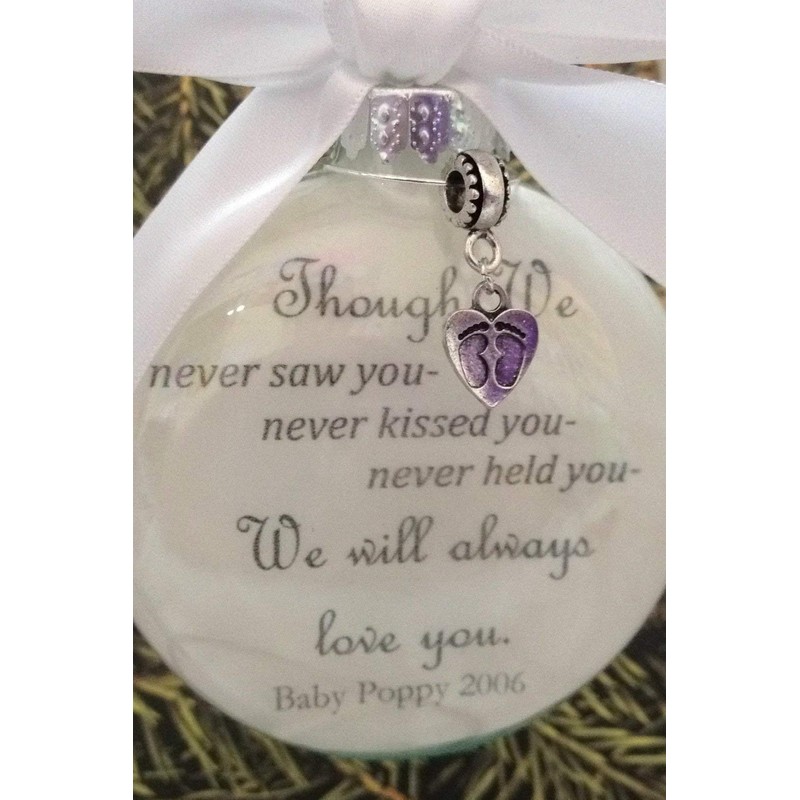 Miscarriage Gift In Memory Christmas Ornament Though We Never Saw