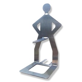 YAPKOLV Grillwursthalter Aus Edelstahl, Kreativer Stehender Mann Wurst Grillständer, Tragbarer Hot Dog Bräter, Hot Dog Grillhalter Für Outdoor Camping Kochzubehör