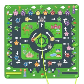 Montessori Toys for Alphabet Learning, Sensory Toys for Autism, Wooden Maze Puzzle Board, Learning Resources Toddler Activities. Gifts for 3 4 5 Year Old Boys Girls