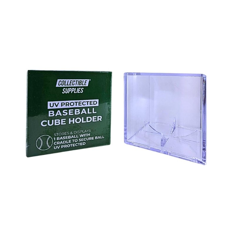 UV Protected Baseball Display Case | Acrylic Baseball Cube Clear