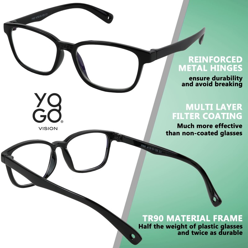 Gafas de bloqueo de luz azul para niños, protección UV,