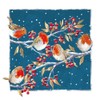 Box of 10 Festive Robins Gold Foiled Christmas Cards Boxes