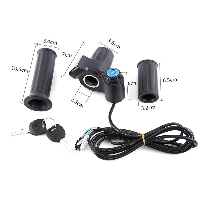 Pwshymi Throttle Grip, Throttle Grip, Handlebar Twist Throttle Grip Scooter