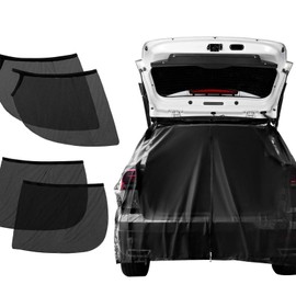 Car Window Screens for Camping | Stretchable Tailgate Mesh Screen Privacy Window Screen Mesh - Flexible Breathable Car Camping Accessories Car Tailgate Flying Net