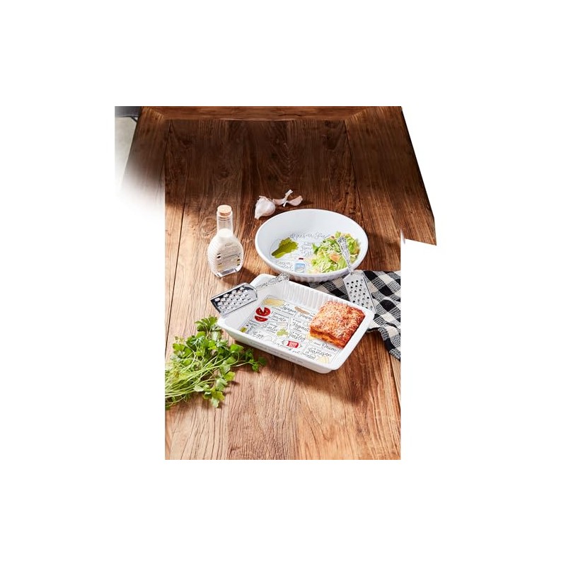 Mud Pie Lasagna Recipe, baker 8/2" x 12" | grater