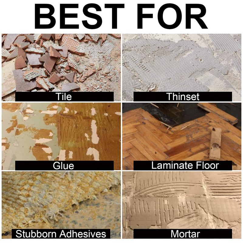 Firecore 4-inch Wide Air Chisel Bit, 0.401 Inch Shank Tile