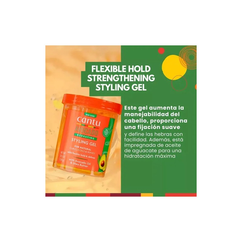 Cantu Aguacate Crema Activador + Gel