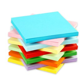 15x15 cm Coloured Paper, 200 Sheets Origami Paper Folding Paper in 10 Colours, Handmade Copy Paper Pastel Paper Cardstock for Arts Crafts DIY