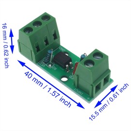 LBTODH 2PCS Photoelectric Isolator 3-5 V 12 V 24 V PC817 1 Channel Optocoupler Isolation Board for PLC Drive Motor Board