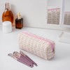 JOVAKIT 2Pcs Makeup Bag Quilted Cosmetic Bag for Women Girls,