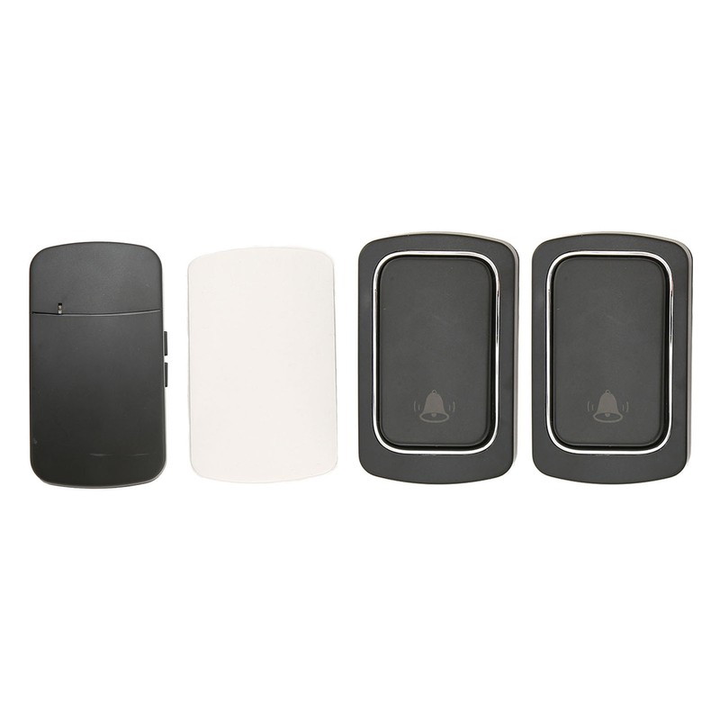 Wireless Doorbell Battery Free Self Generating 2 Transmitter for 1