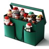 Christmas Figurine Storage Box & Nutcracker Storage Containers with Visible