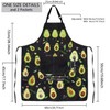 ENSIANTH Funny Avocado Apron Avocado Cooking Kitchen Aprons with Pockets