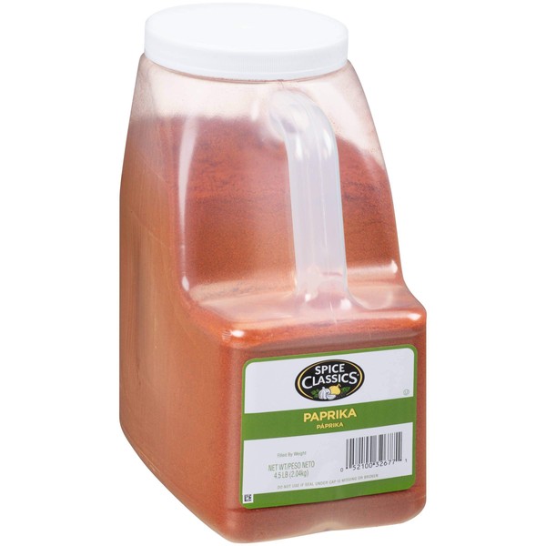 Spice Classics Paprika - 4.5 lb. container, 3 per case